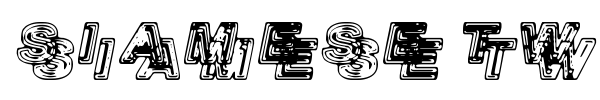 Шрифт Siamese Twins