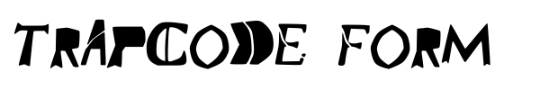 Шрифт Trapcode Form