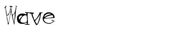Шрифт Wave
