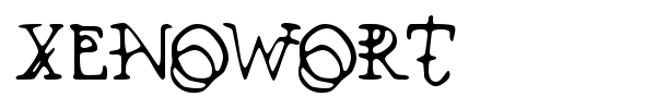 Шрифт Xenowort