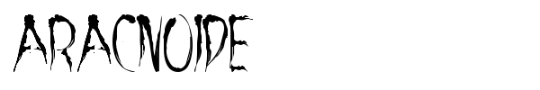 Шрифт Aracnoide