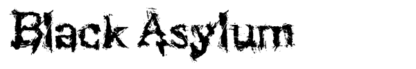 Шрифт Black Asylum