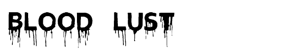 Шрифт Blood Lust