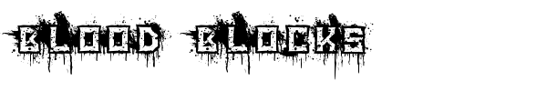 Шрифт Blood Blocks
