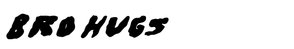 Шрифт Bro Hugs