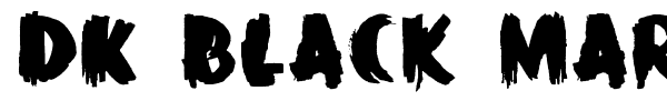Шрифт DK Black Mark