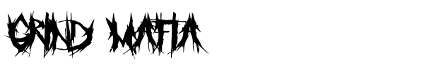 Grind Mafia font preview
