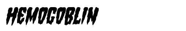 Hemogoblin font preview