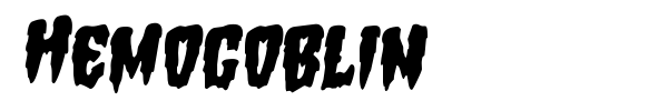 Hemogoblin font preview