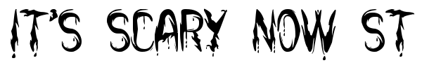 Шрифт It's Scary Now St