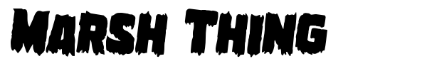 Шрифт Marsh Thing