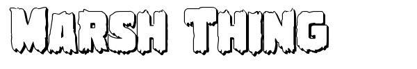 Marsh Thing font preview