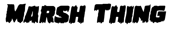 Marsh Thing font preview
