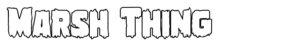 Marsh Thing font preview