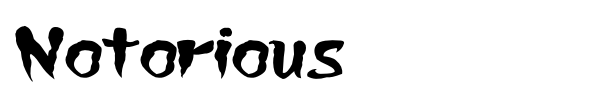 Шрифт Notorious