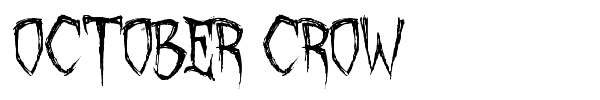 Шрифт October Crow
