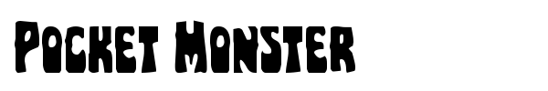 Pocket Monster font preview