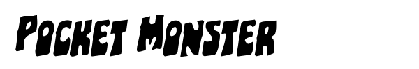 Pocket Monster font preview