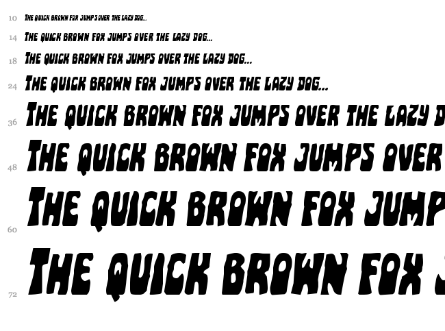 Pocket Monster font waterfall