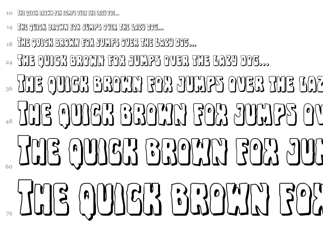 Pocket Monster font waterfall