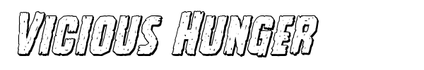 Vicious Hunger font preview