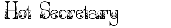 Hot Secretary font preview