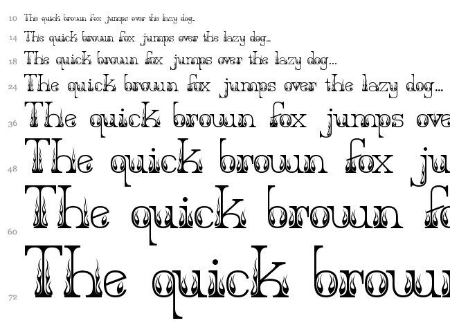 Hot Secretary font waterfall