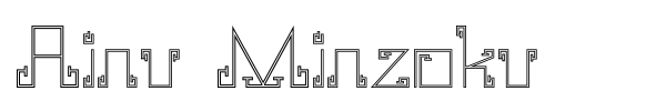 Шрифт Ainu Minzoku