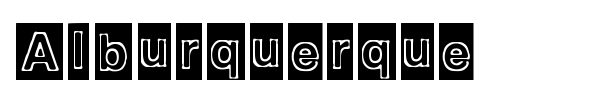 Шрифт Alburquerque