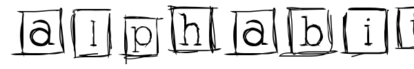 Шрифт Alphabits Squared