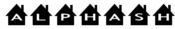 Шрифт AlphaShapes houses