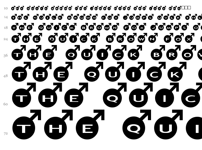 AlphaShapes male font waterfall
