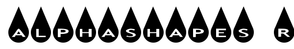 Шрифт AlphaShapes Raindrops