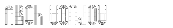 Шрифт Arch Window