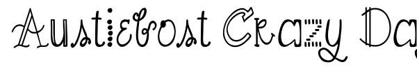 Шрифт Austiebost Crazy Days