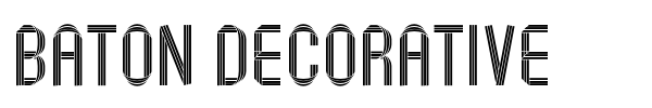 Шрифт Baton Decorative