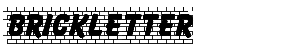 Шрифт Brickletter