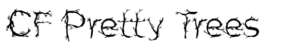 Шрифт CF Pretty Trees