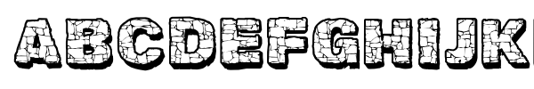 CF The Rock font preview