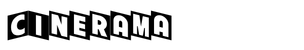 Шрифт Cinerama