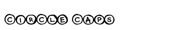 Шрифт Circle Caps