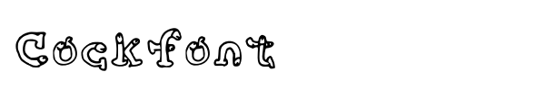 Шрифт Cockfont