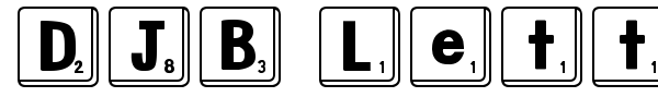 Шрифт DJB Letter Game Tiles