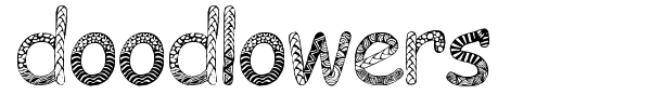 Шрифт Doodlowers