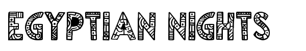 Шрифт Egyptian Nights
