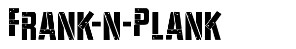 Шрифт Frank-n-Plank