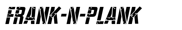 Frank-n-Plank font preview