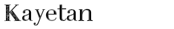 Шрифт Kayetan