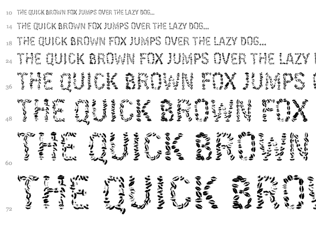 Kissingfont font waterfall