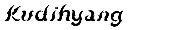 Шрифт Kudihyang